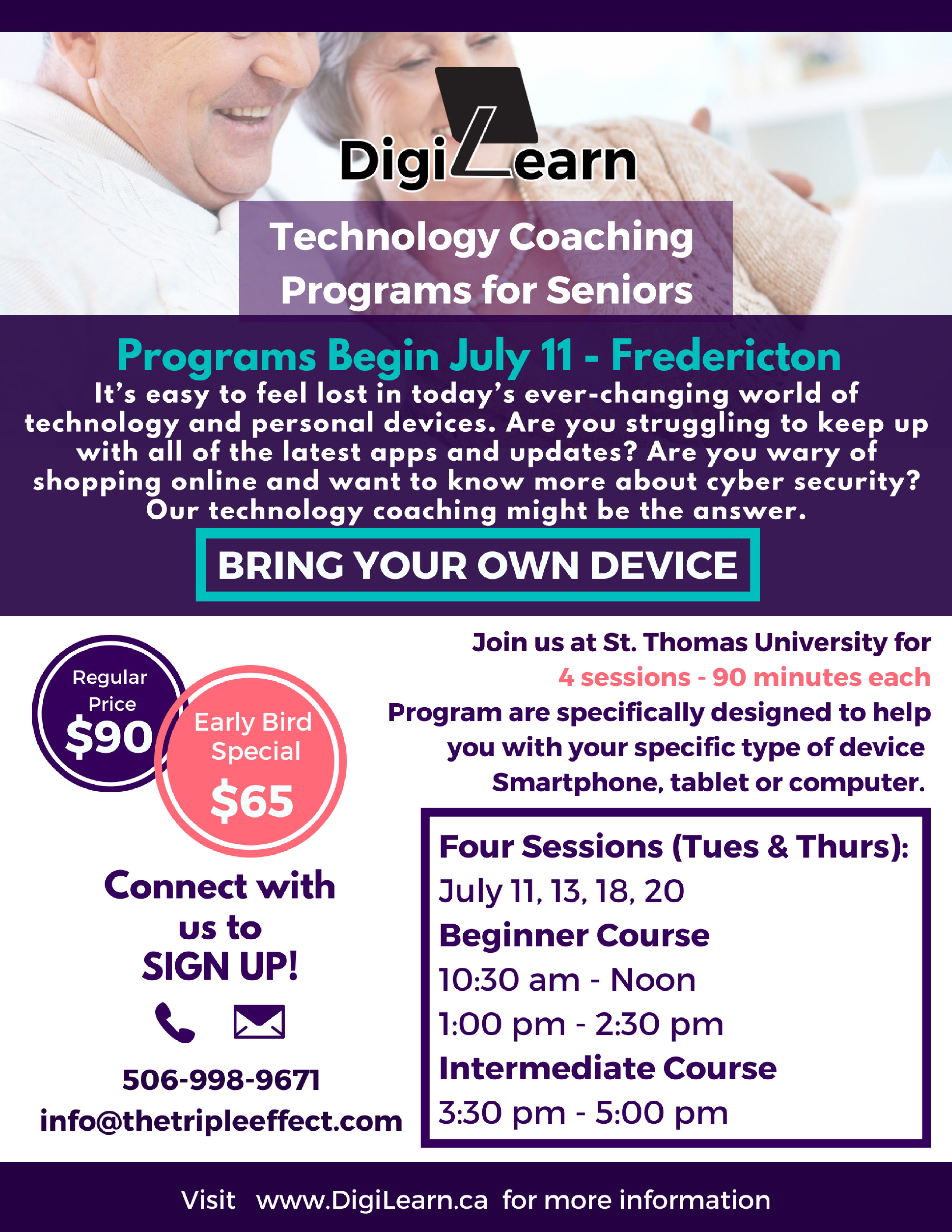 Technology Coaching for Seniors on Tuesdays and Thursdays