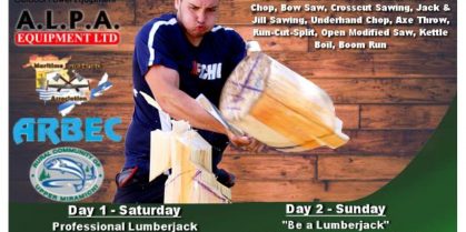 Lumberjacks are Gathering in Boiestown for Lumberjack Festival at the Woodmen’s Museum