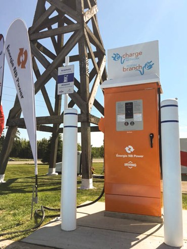 NB Power commissions fast-charging stations in Woodstock and Prince William